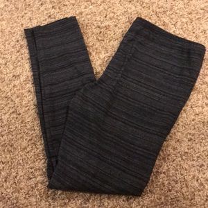 Black and grey lines leggings. Brand new